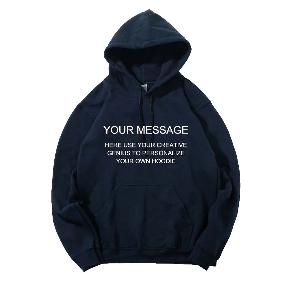Custom Cotton Pullover Hoodies Unisex Personalized Couples Sweatshirt