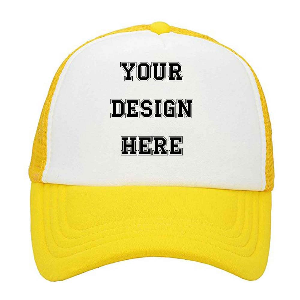 Customized Picture Text Logo Personalized Colorful Unisex Adjustable Trucker Hat Mesh Baseball Cap