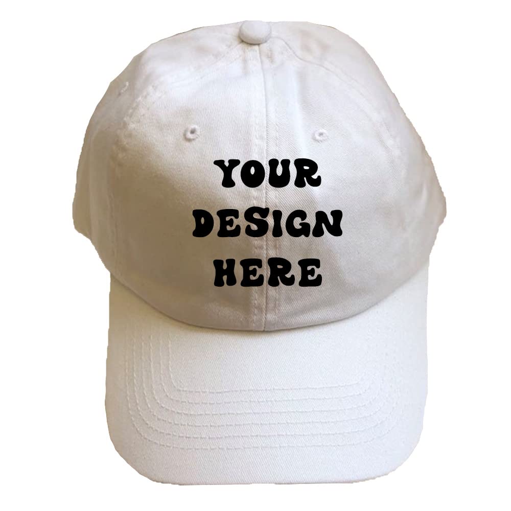 Printed Custom Your Picture Text Logo Unisex Personalized Plain Adjustable Cotton Hat Baseball Cap