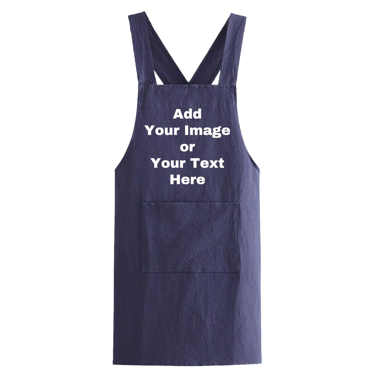 Custom Kitchen Apron Personalized Your Design Text Women Men Cotton Aprons