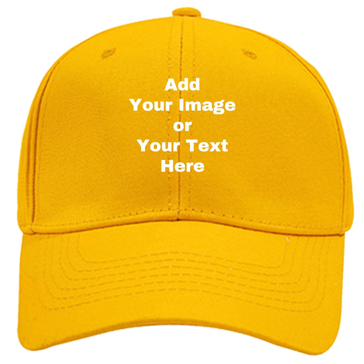 Custom Your Own Image Text Personalized Plain Adjustable Hat Unisex Baseball Cap