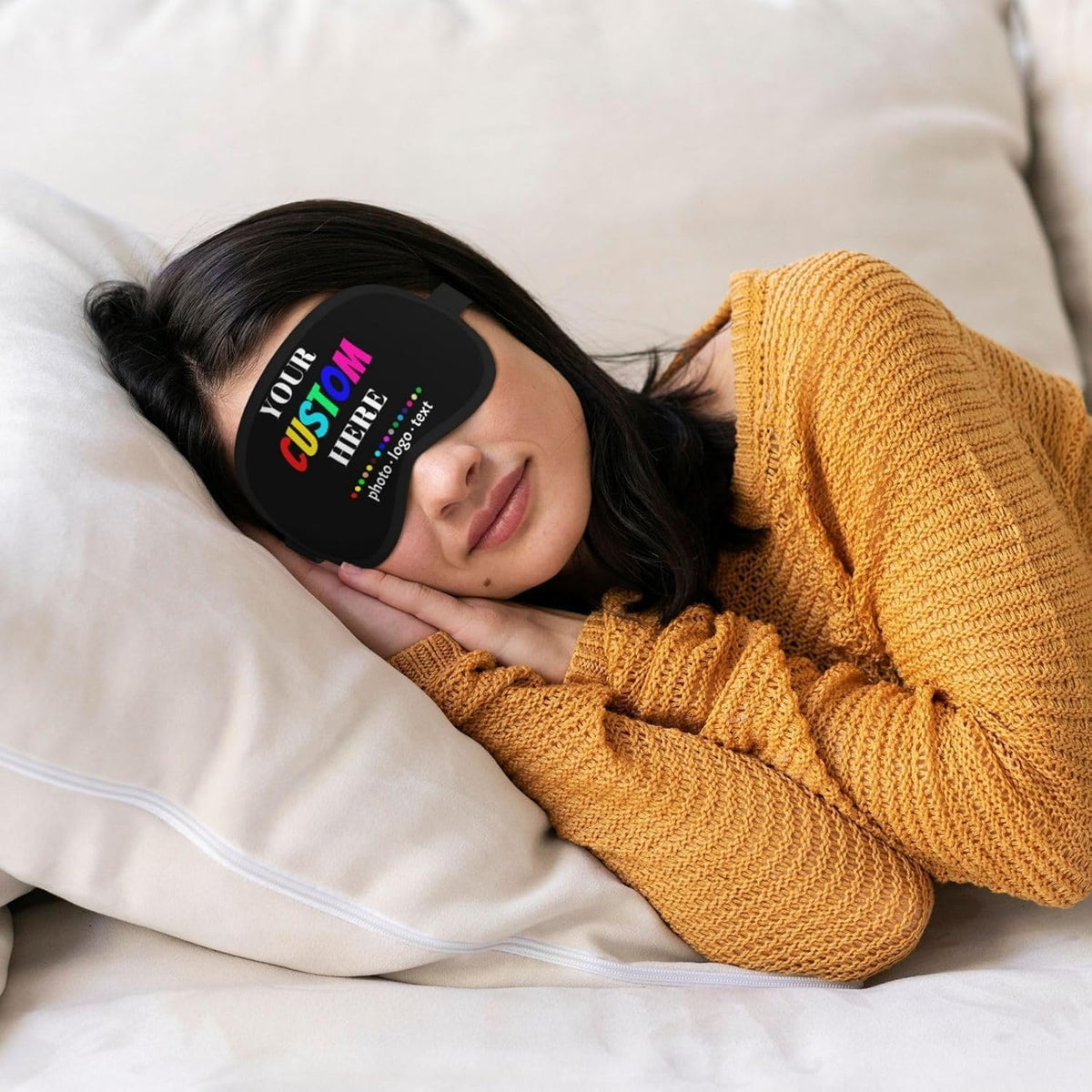 Custom Sleep Mask Personalized‑Printed Eye Mask for Sleeping