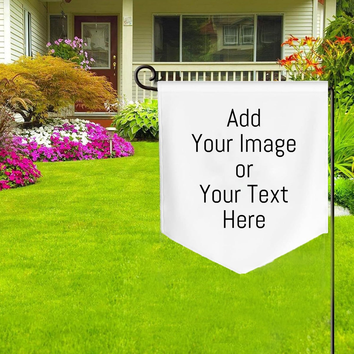 Personalized Garden Flag Outside Custom Flags DIY Your Own Logo Home Yard Sharp Corner Flags Banners