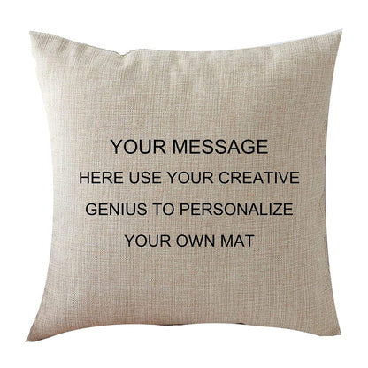 Decorative Linen Throw Pillow Covers Couch Bedroom Cushion Cover Custom Personalized Pillow Cases Standard Size 18x18 Inches