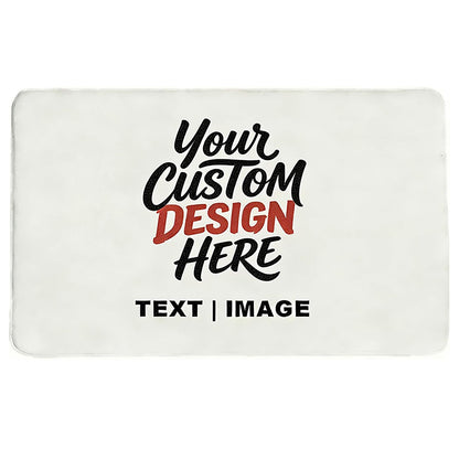 Custom Personalized Bathroom Rug, Custom Photo Text Bath Mat for Bathroom Decor