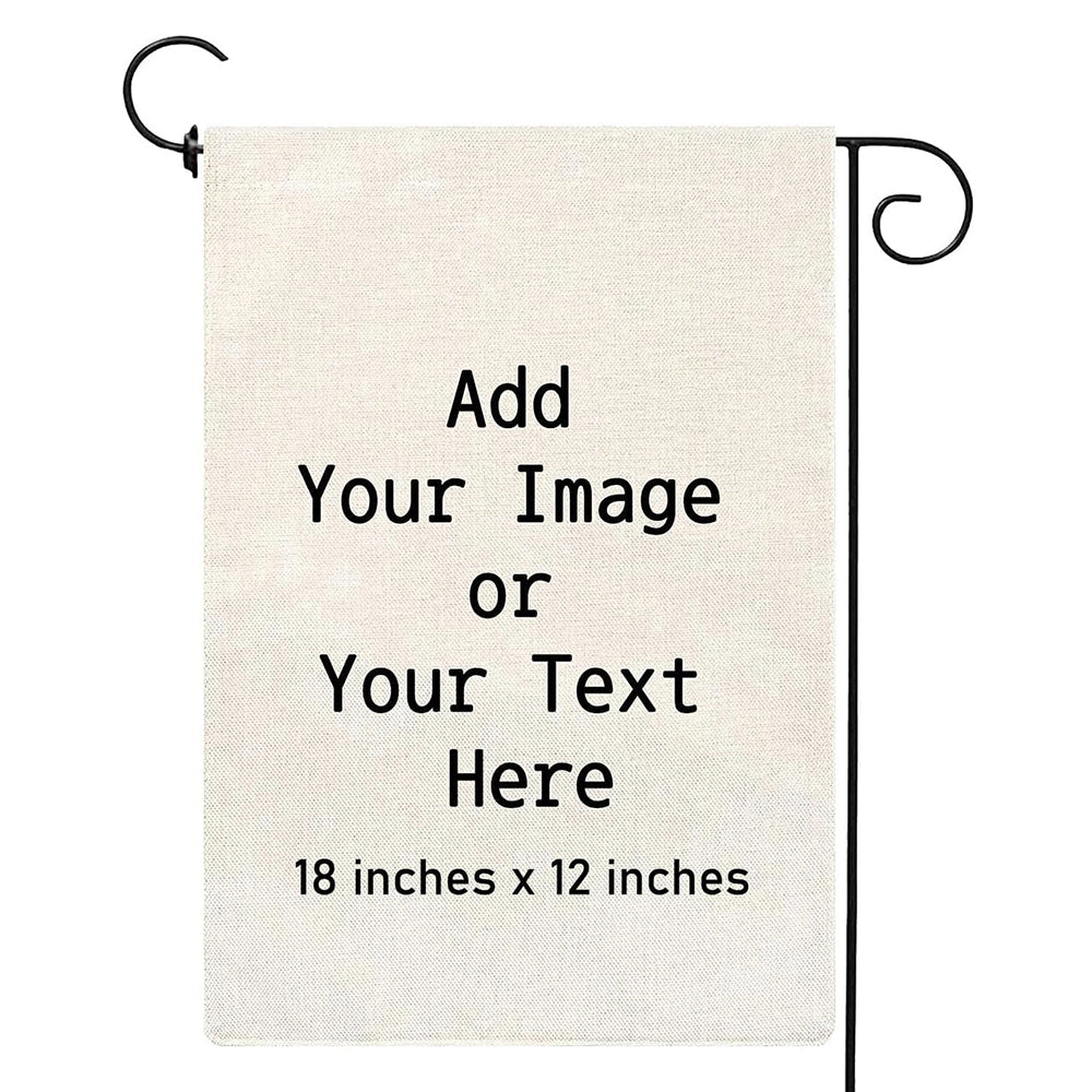 Personalized Garden Flag Outside Custom Flag DIY Your Own Design Home Yard Flags Banners 18"x12"