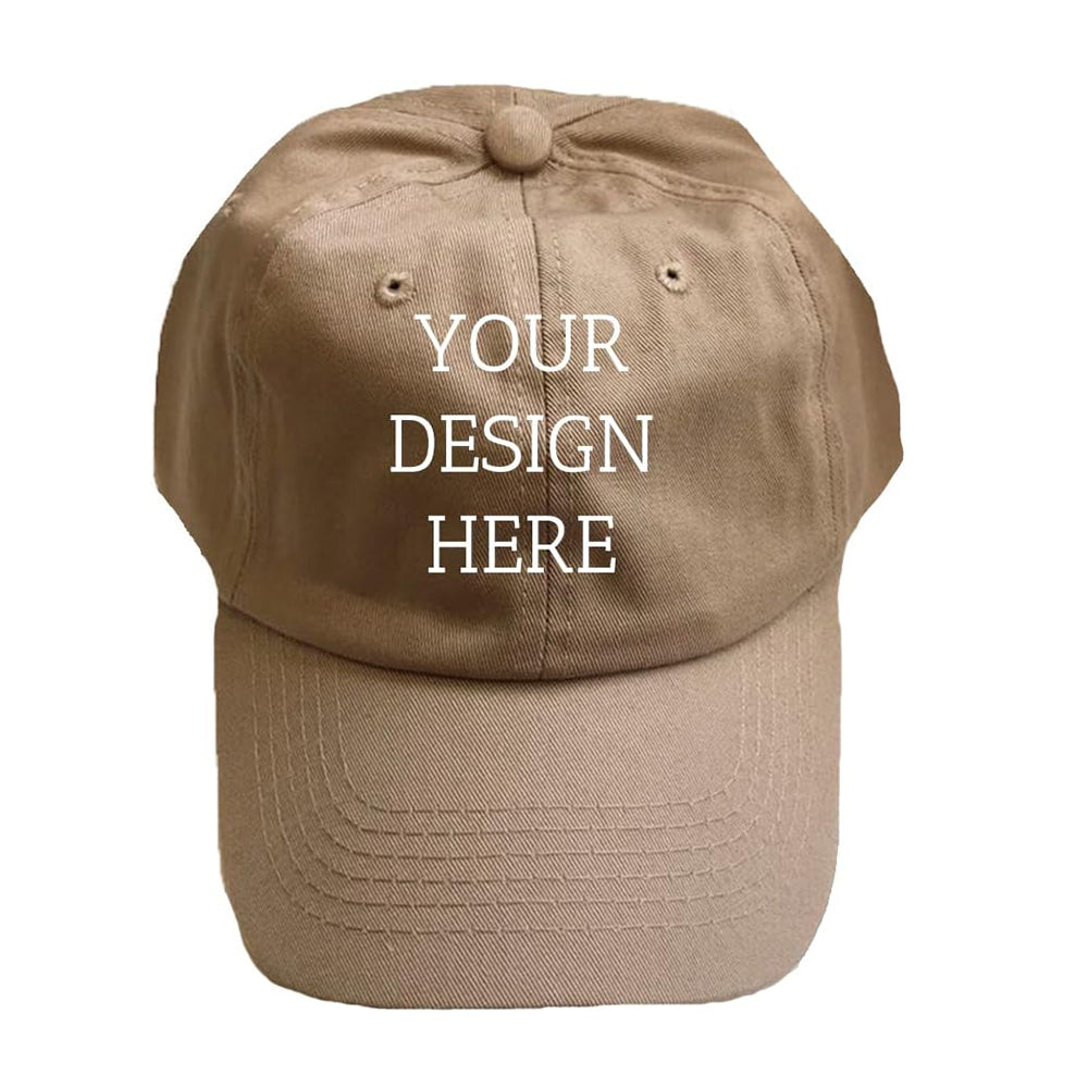 Printed Custom Your Own Picture Text Logo Unisex Personalized Plain Adjustable Hat Baseball Cap