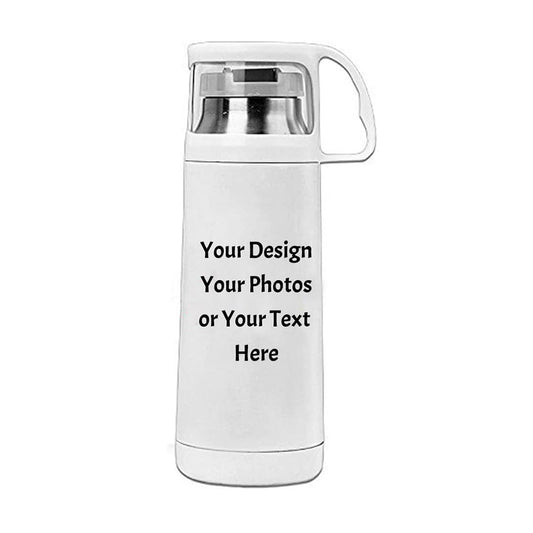 Custom Your Logo Personalized Water Bottle Coffee Travel Mug Drink Thermos Cup 12 ounce 350ml