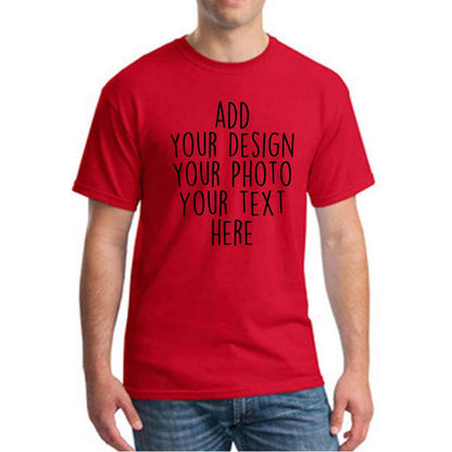 Custom Your Design Personalized Photo Text Unisex Young Adult T Shirts