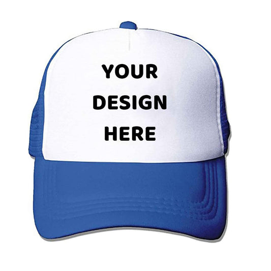 Personalized Picture Text Logo Colorful Unisex Adjustable Trucker Hat Custom Mesh Baseball Cap