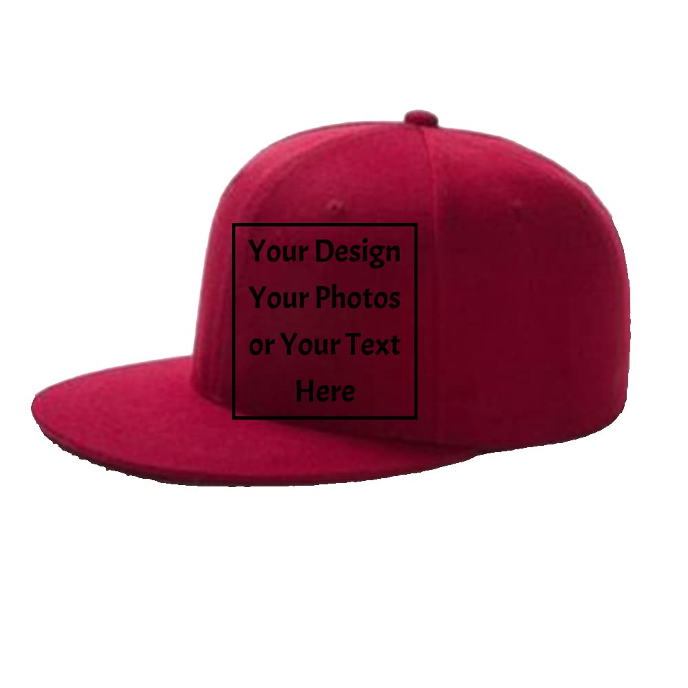 Custom Your Picture Text Logo Unisex Personalized Plain Adjustable Hat Baseball Cap