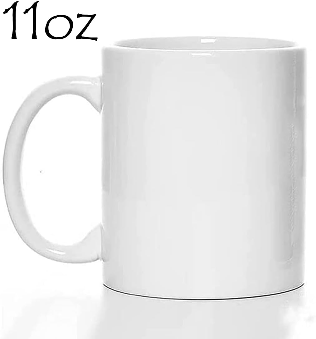 Sublimation Blank Drinking Tea Water Cup White Coffee Mug 11oz with Handles Custom Gift 1 pcs