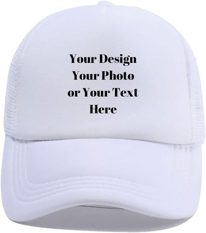 Personalized Picture Text Logo Colorful Unisex Adjustable Trucker Hat Custom Mesh Baseball Cap