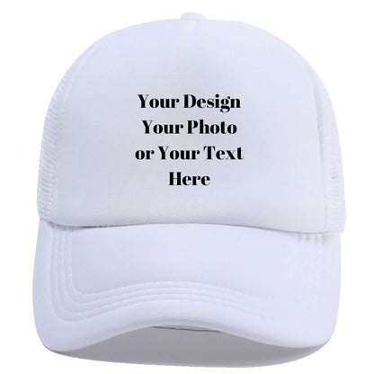 Personalized Picture Text Logo Colorful Unisex Adjustable Trucker Hat Custom Mesh Baseball Cap