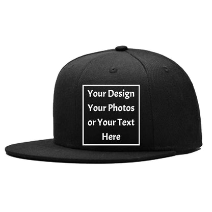 Custom Your Picture Text Logo Unisex Personalized Plain Adjustable Hat Baseball Cap