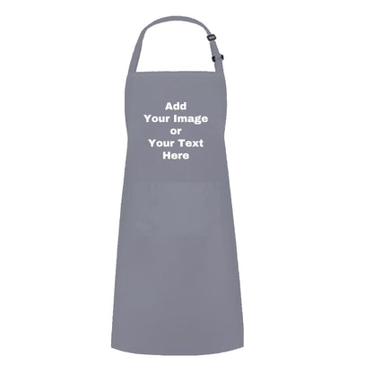 Adjustable Custom Kitchen Apron Personalized Your Design Women Men Cotton Aprons