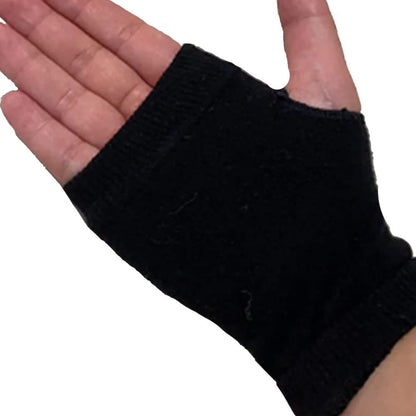 Custom Personalized Text Logo Unisex Adult Fingerless Warm Gloves
