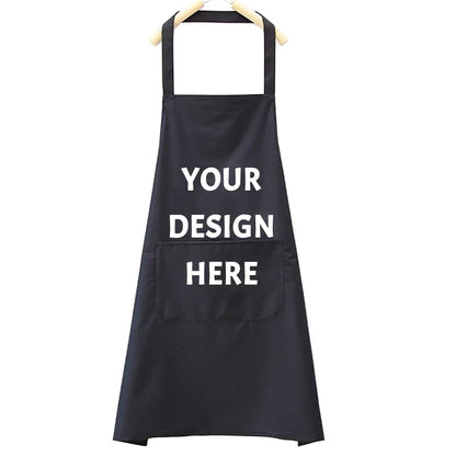 Personalized Kitchen Apron Custom Your Design Text Logo Women Men Aprons