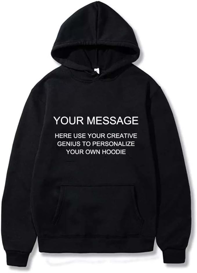 Custom Cotton Pullover Hoodies Unisex Personalized Couples Sweatshirt