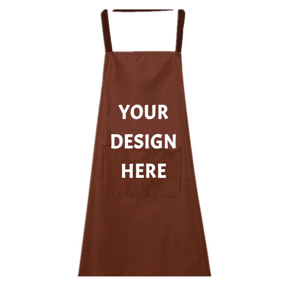 Personalized Kitchen Apron Custom Your Design Text Logo Women Men Aprons