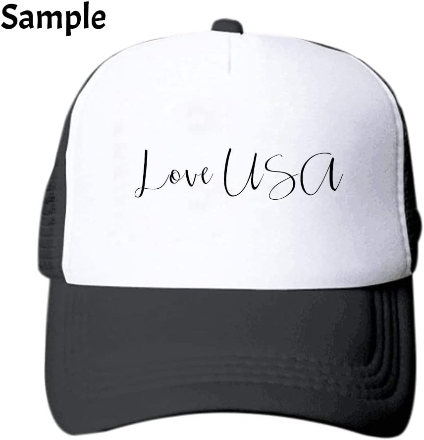 Customized Picture Text Logo Personalized Colorful Unisex Adjustable Trucker Hat Mesh Baseball Cap