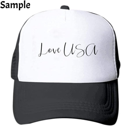 Custom Picture Text Logo Colorful Unisex Adjustable Trucker Hat Personalized Mesh Baseball Cap