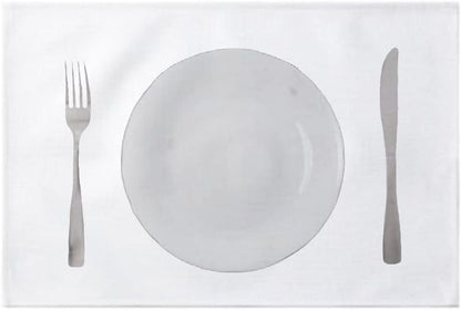 Sublimation Blank White Placemats Wedding Party Linen Placemat Dining Table Place Mat for Kitchen Table 1 pcs