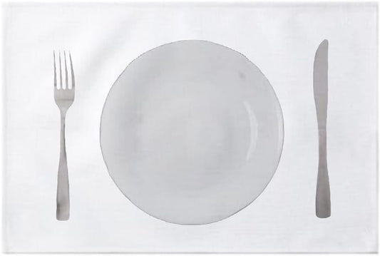 Sublimation Blank White Placemats Wedding Party Linen Placemat Dining Table Place Mat for Kitchen Table 1 pcs