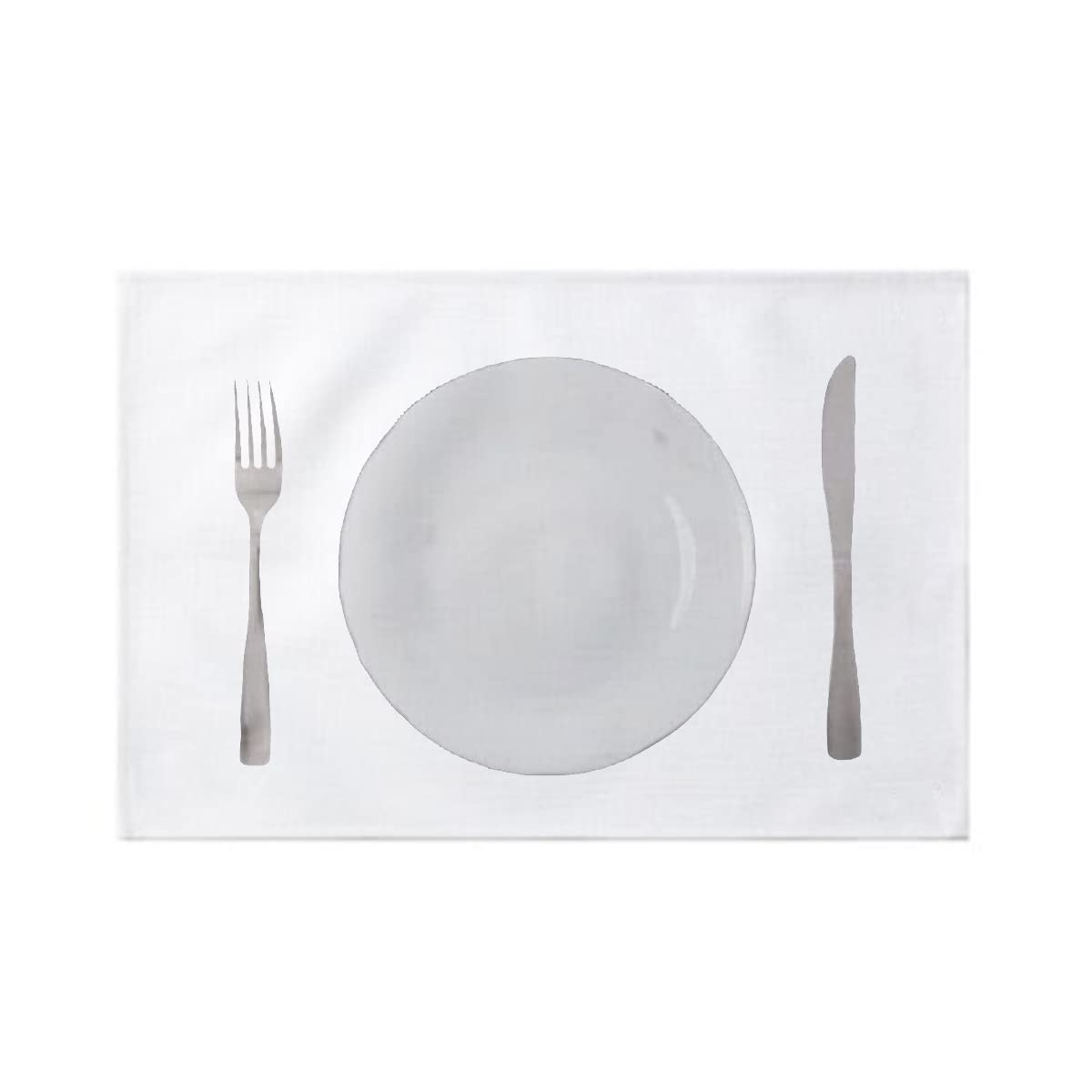 Sublimation Blank White Placemats Wedding Party Linen Placemat Dining Table Place Mat for Kitchen Table 1 pcs