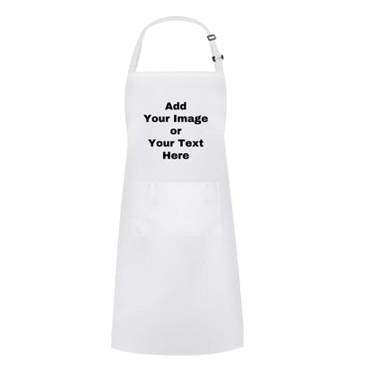 Adjustable Custom Kitchen Apron Personalized Your Design Women Men Cotton Aprons