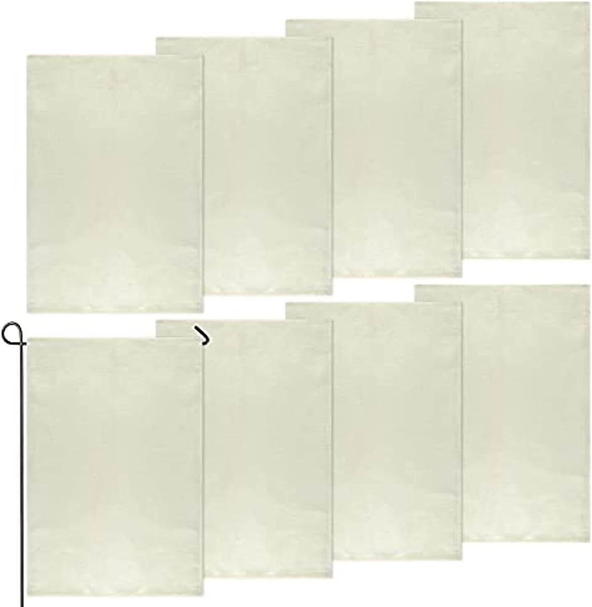 Sublimation Blank Garden Flag DIY Heat Transfer Welcome Banners for Indoor Outdoor Courtyard Decoration set of 24