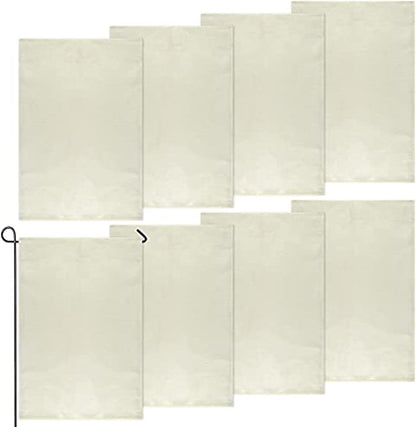 Sublimation Blank Garden Flag DIY Heat Transfer Welcome Banners for Indoor Outdoor Courtyard Decoration set of 24