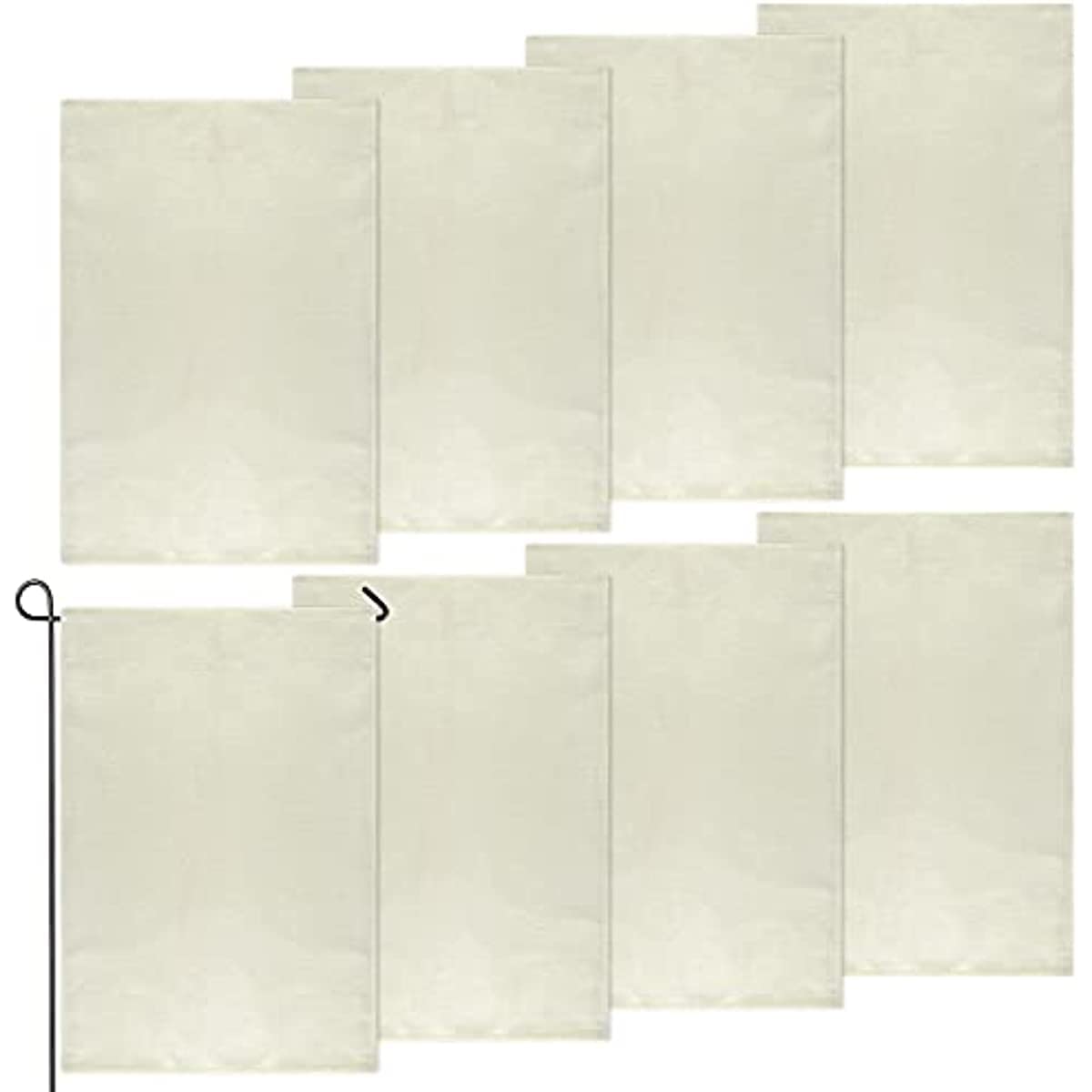 Sublimation Blank Garden Flag DIY Heat Transfer Welcome Banners for Indoor Outdoor Courtyard Decoration set of 24