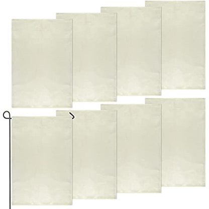Sublimation Blank Garden Flag DIY Heat Transfer Welcome Banners for Indoor Outdoor Courtyard Decoration 1 pcs