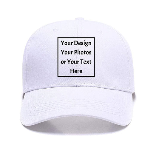 Custom Your Own Picture Text Logo Unisex Personalized Plain Adjustable Hat Baseball Cap