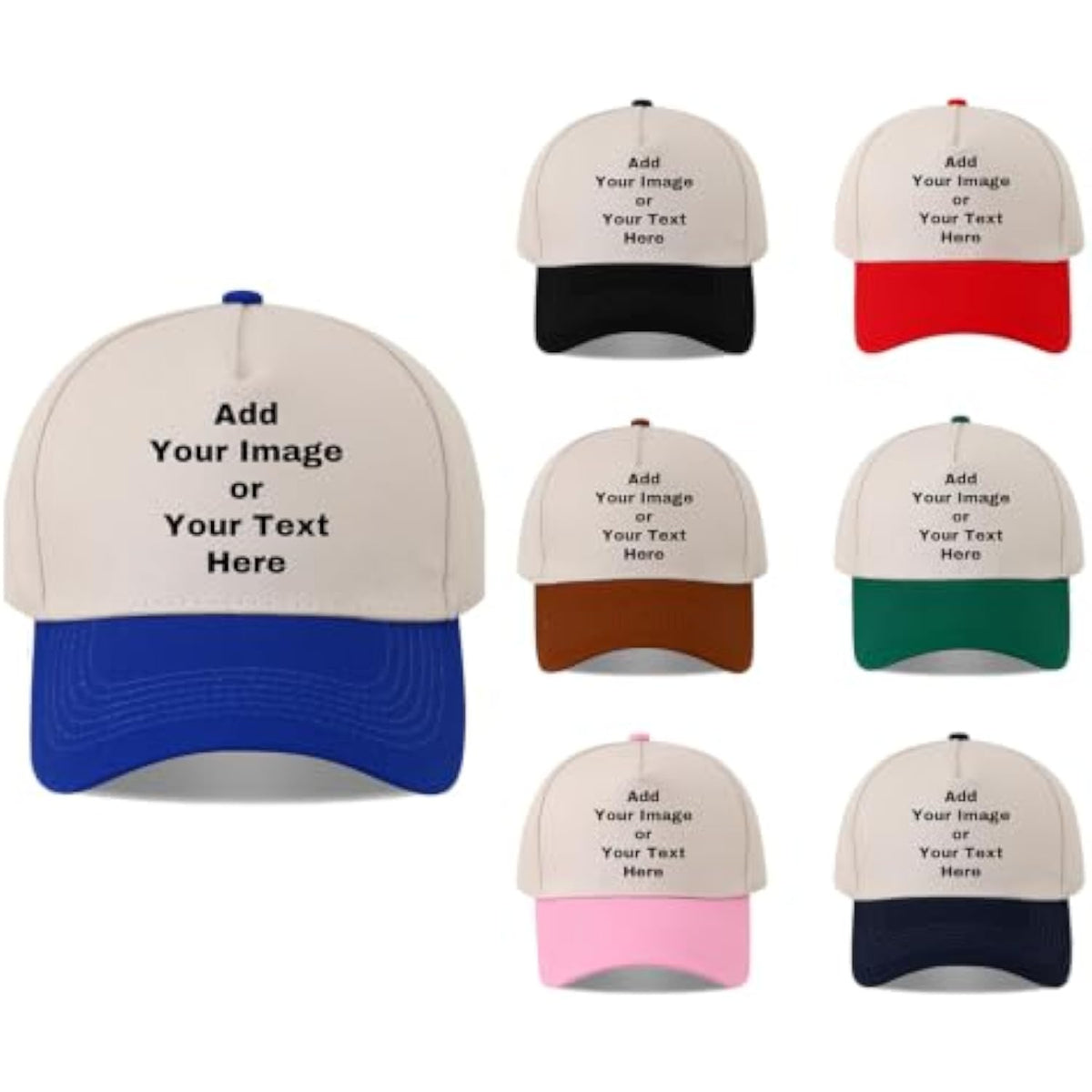 Printed Custom Your Own Picture Text Logo Unisex Personalized Plain Adjustable Hat Baseball Cap（副本）（副本）（副本）