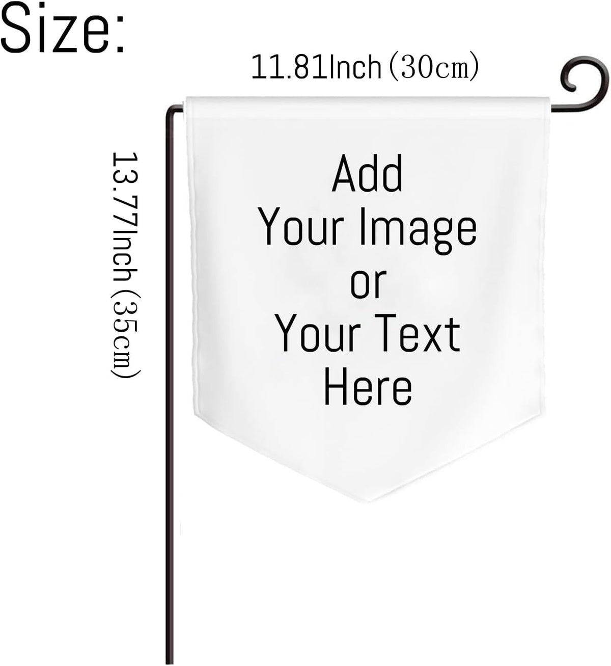 Personalized Garden Flag Outside Custom Flags DIY Your Own Logo Home Yard Sharp Corner Flags Banners