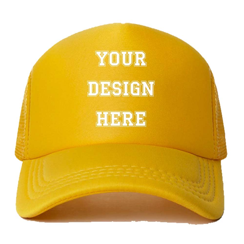 Customized Picture Text Logo Personalized Colorful Unisex Adjustable Trucker Hat Mesh Baseball Cap