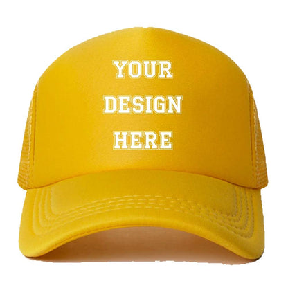 Customized Picture Text Logo Personalized Colorful Unisex Adjustable Trucker Hat Mesh Baseball Cap