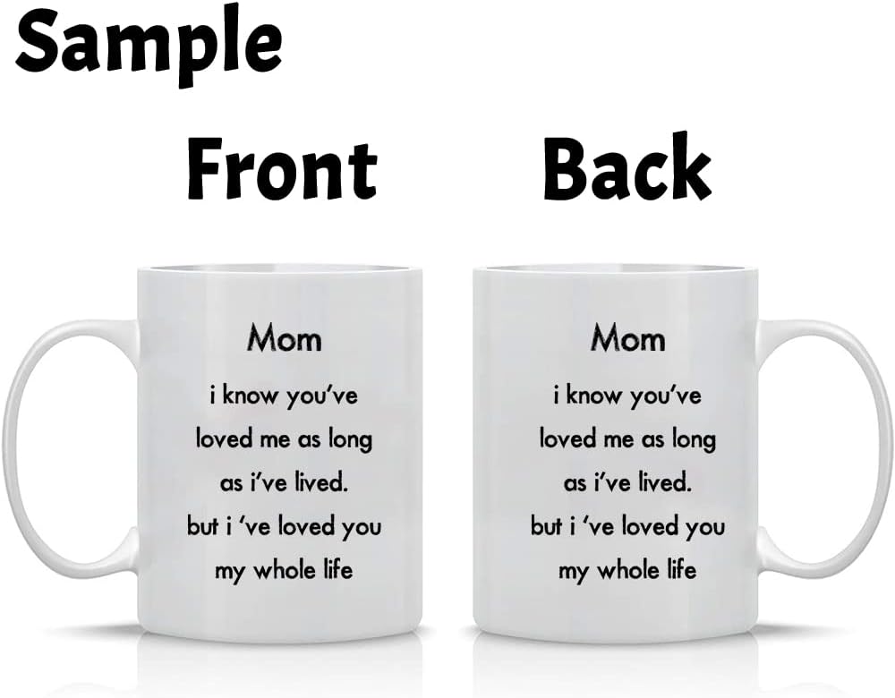 Personalized Coffee Mug 11oz Custom DIY Logo/Design/Words Cup Customized Gifts Birthday Father's Mother’s Day Housewarming Ceramics Mug