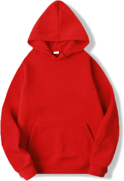 Unisex Hoodies Thin Fleece Pullover Sweatshirt