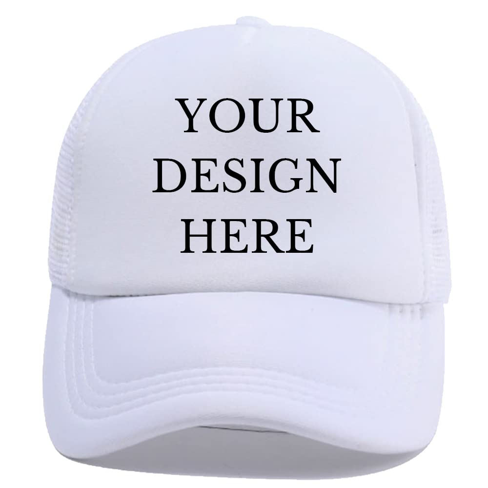 Custom Picture Text Logo Colorful Unisex Adjustable Trucker Hat Personalized Mesh Baseball Cap