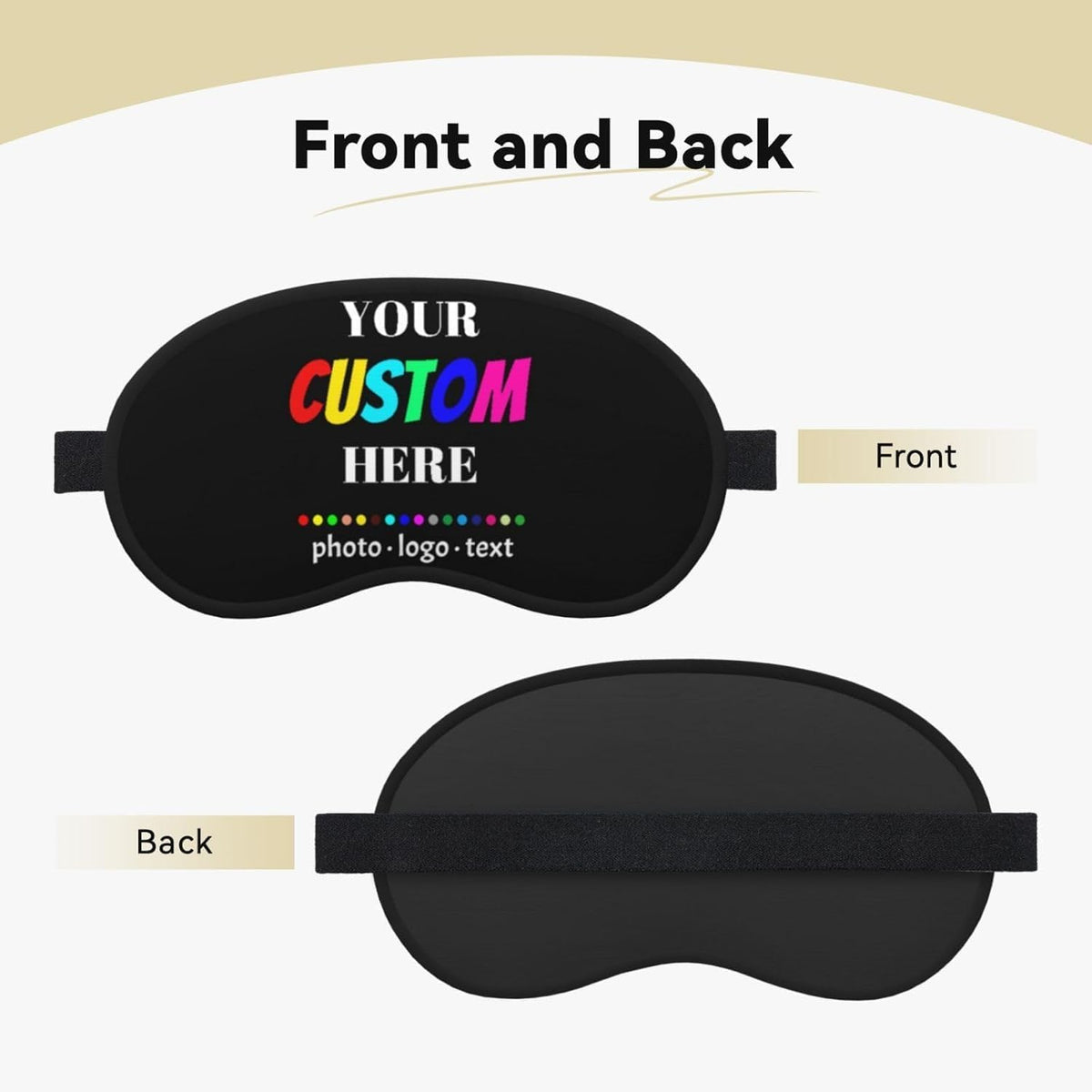 Custom Sleep Mask Personalized‑Printed Eye Mask for Sleeping