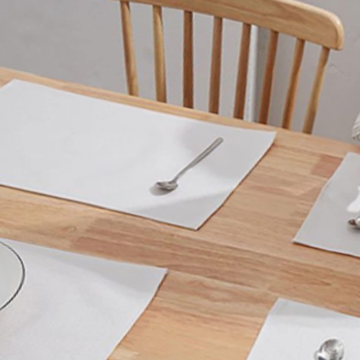 Sublimation Blank White Placemats Wedding Party Linen Placemat Dining Table Place Mat for Kitchen Table Set of 2