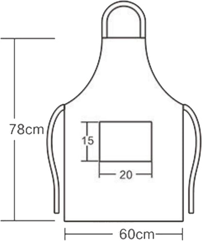 Custom Apron with Pockets, Personalized Printed Kitchen Cooking Apron