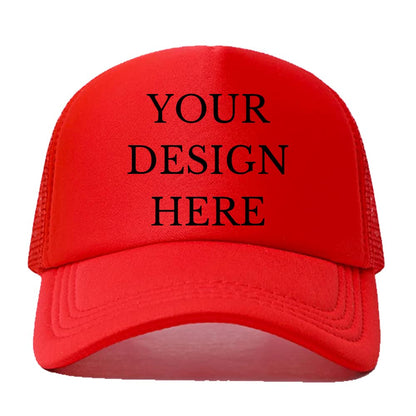 Custom Picture Text Logo Colorful Unisex Adjustable Trucker Hat Personalized Mesh Baseball Cap
