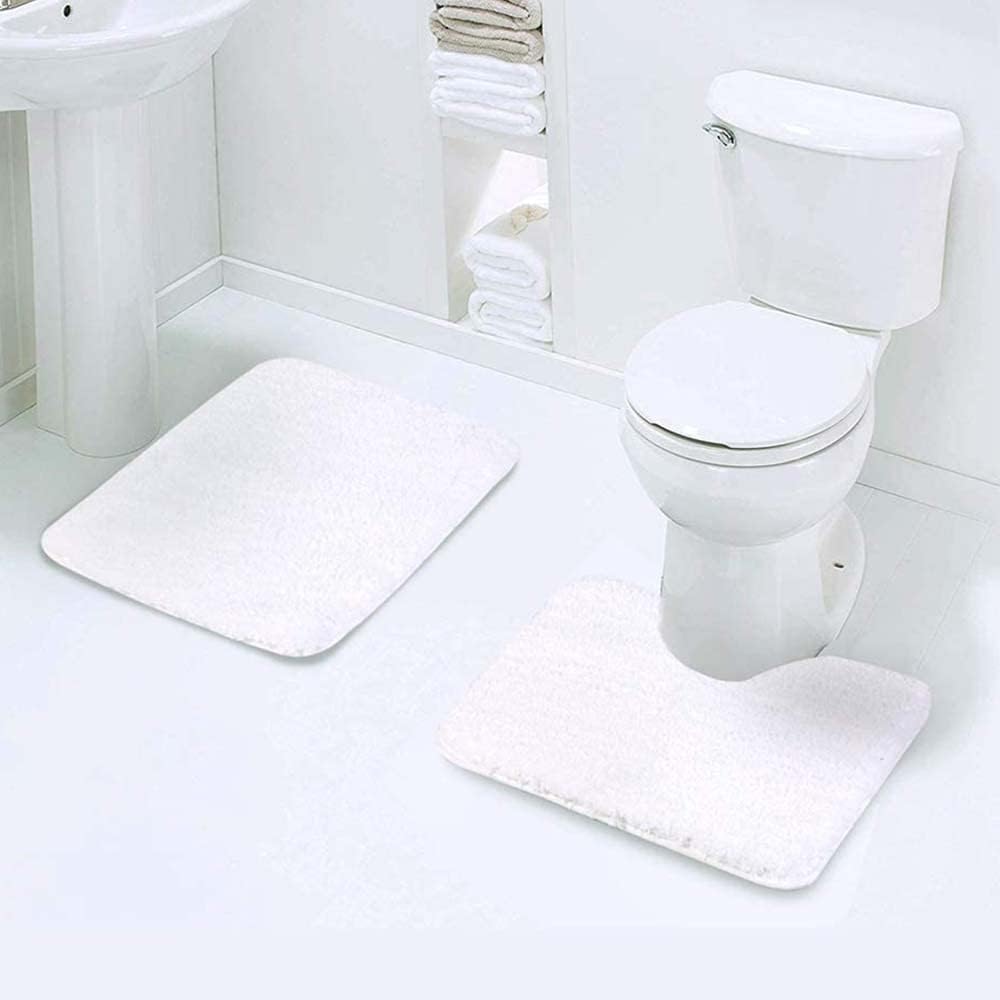 Sublimation Blanks Bathroom Door Mats Polyester Heat Transfer Shower Mat Decoration Bath Rug Set of 1