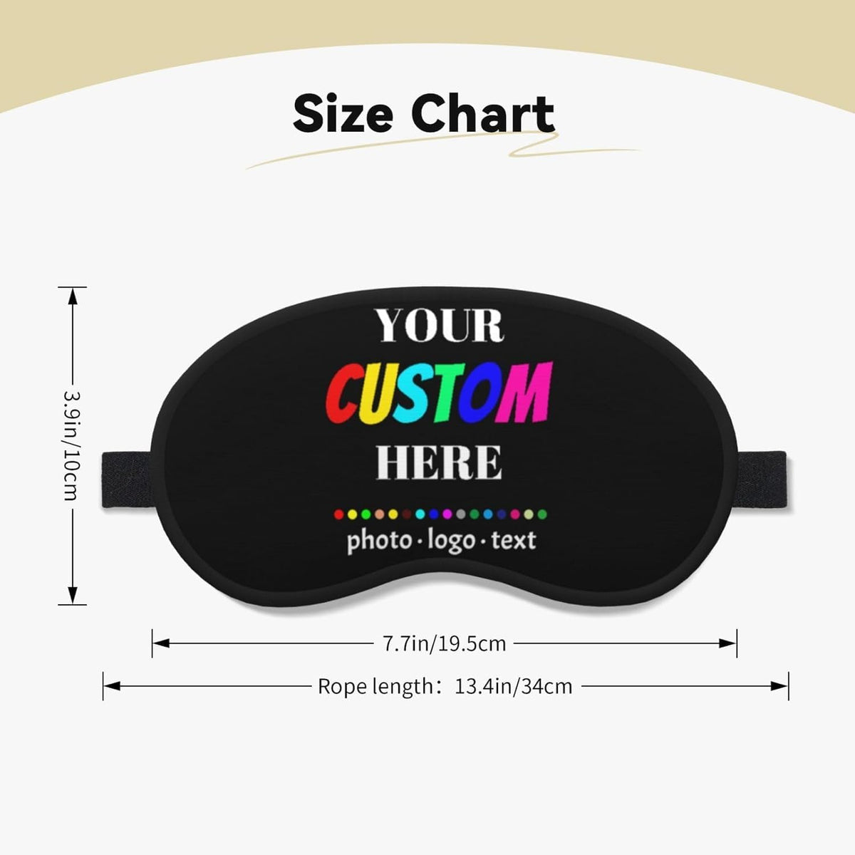 Custom Sleep Mask Personalized‑Printed Eye Mask for Sleeping