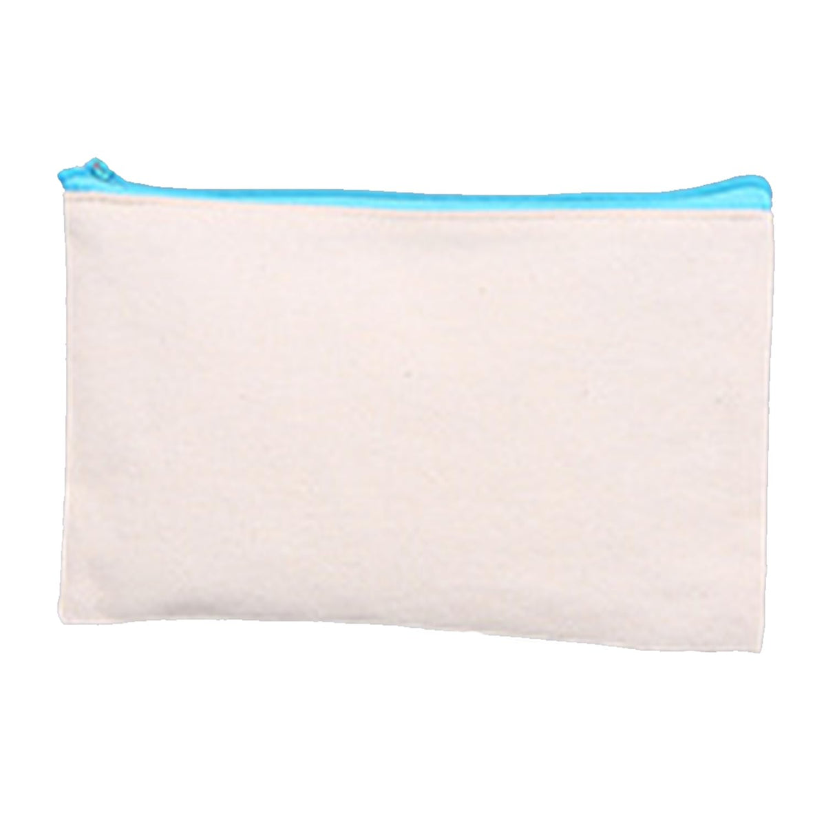 Sublimation Blanks Canvas Pencil Case Cosmetic Makeup Bag DIY Craft Zipper Bags Multifunctional Pouch Pack of 10