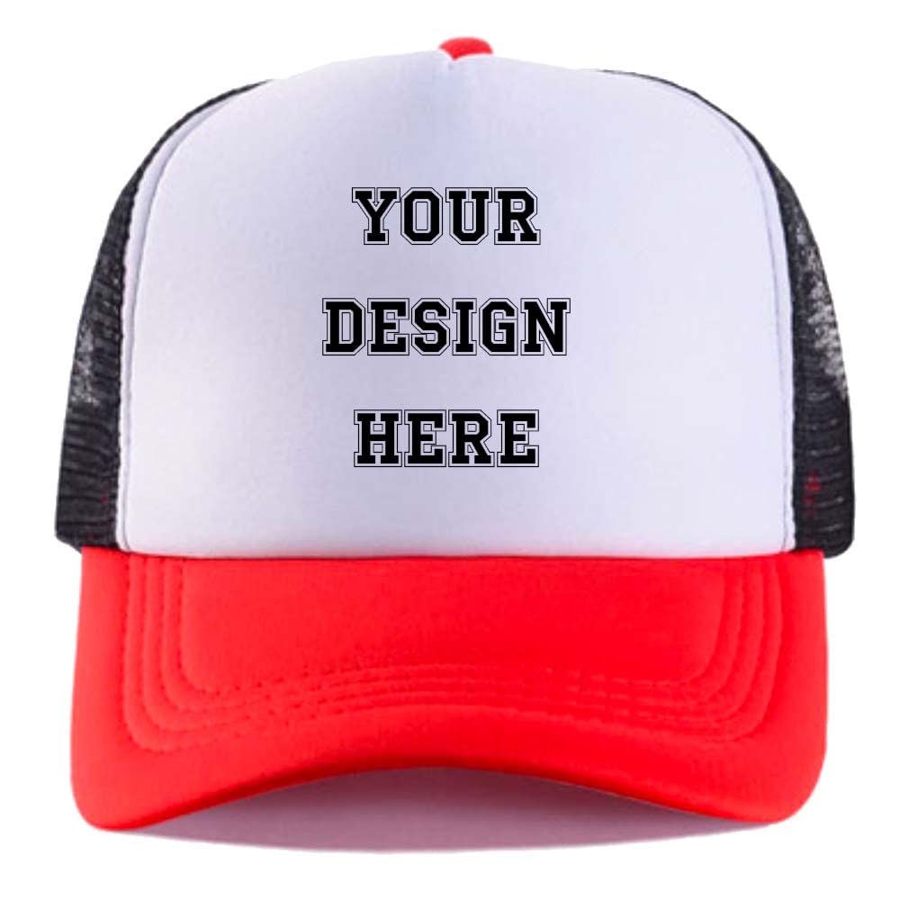 Customized Picture Text Logo Personalized Colorful Unisex Adjustable Trucker Hat Mesh Baseball Cap